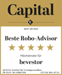 Capital-Siegel bevestor „Beste Robo-Advisor“
